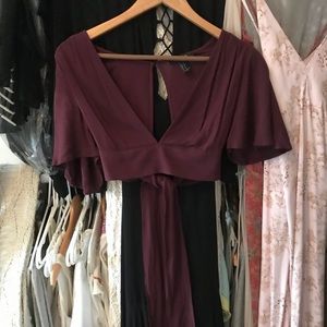 keyhole self tie crop top